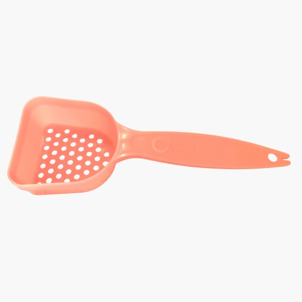 Celsius Orange Ice Fishing Scoop Drain Holes Hanging Hook 9 inch